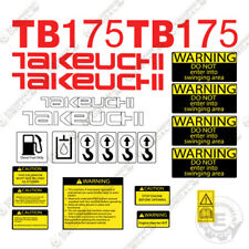 Takeuchi Tb 175 Mini Excavator Decals Equipment Decals Tb175 Tb 175 Tb175