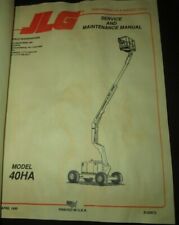 Jlg Boom Lift Manlift Model 40ha Service Maintenance Manual Original Oem 1990