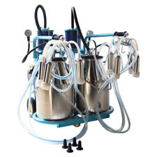 110v Electric Double Barrel Cow And Goat Piston Double Barrel Milking Machine