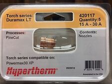 Genuine Hypertherm 420117 Nozzles Fine Cut Powermax 30 Xp Plasma 5 Pack Duramax