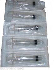 5 Pack Sterile Sealed Syringes 5cc 5ml Luer Lock Tip Syringe Only No Needle
