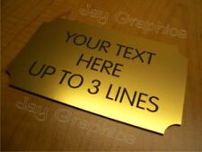Custom Engraved Brushed Gold 3x5 Office Suite Wall Sign Small Business Reception