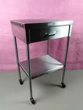 Wilson Castle Stainless Steel Anesthesia Or Surgical Med Table Cart Stand Drawer