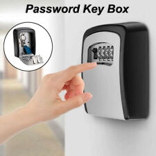 4 Digit Combination Key Safe Lock Box Storage Wall Mount Security Case Organizer