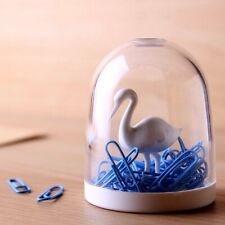 Qualy Swan Paper Clips Holder Storage Office Home Decoration Gift Idea New