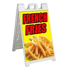 French Fries Signicade 24x36 Aframe Plastic Sidewalk Sign Carnival Fair Food