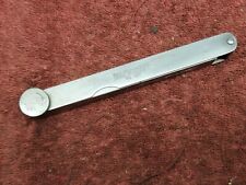 Starrett No 467 Tempered Steel Thickness Gage With Straight Leaves
