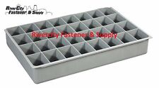 1 Large Plastic Insert 32 Hole Storage Tray For Nuts Bolts And Washers