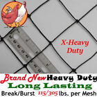 Poultry Netting 50 X 150 X-heavy Knotted 2 Mesh Anti Bird Net Polyethylene