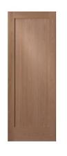 1 Panel Red Oak Flat Mission Shaker Stain Grade Solid Core Interior Wood Doors