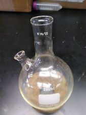 250 Ml 2 Two Neck 1922 Clear Lock Joint Round Bottom Flask With Thermometer Jt