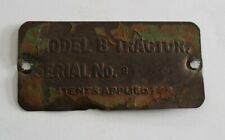 New Listingmodel B John Deere Serial Number Metal Tag 142695 Tin Badge