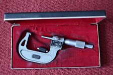 Micrometer 1 To 2 Digital Readout Nsk With Carbide Tips Good Condition