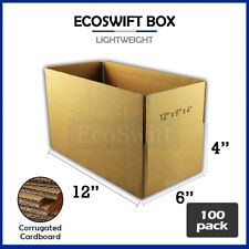 100 12x6x4 Cardboard Packing Mailing Moving Shipping Boxes Corrugated Box Carton