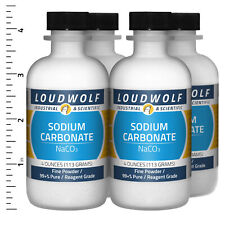 Sodium Carbonate 1 Lb Total 4 Bottles Reagent Grade Fine Powder Usa Seller