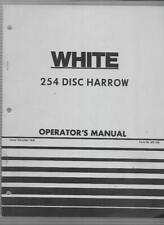 White 254 Disc Harrow Operators Manual
