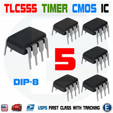 5pcs Tlc555 Tlc555cp Coms Dip 8 Timer Texas Instruments Ti Lincmos Timer Ic