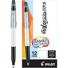 Pilot Frixion Colors Erasable Marker Pen Bold Point 2.5mm Black Ink Box Of 12