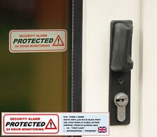 4 X Protected Window Stickers 24h Monitoring Texecom Pyronix Chubb Hikvision