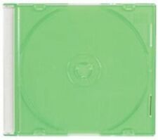 10 New 52mm Slim Cd Jewel Cases With Green Tray Psc16grn