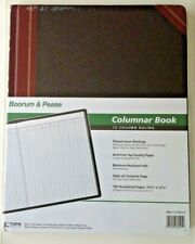 New Listingboorum And Pease Columnar Account Book 12 Column Black 150 Pgs 10 18 X 12 14