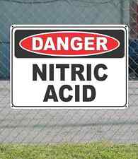 Danger Nitric Acid Osha Safety Sign 10 X 14