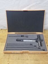 Mitutoyo 0 6 Depth Gage Micrometer With Ratchet Stop No 129 144
