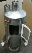 Stainless Steel Mixing Tank Powder 8 Bolted Base 34 H X 12 Diameter Used