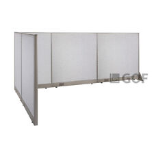 Gof L Shaped Freestanding Partition 66d X 126w X 48h Office Room Divider