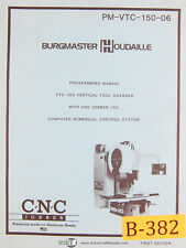 Burgmaster Houdaille Vtc 150 Tool Changer Cnc Jobber 150 Program Manual 1983