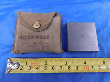 Wilson Rockwell Hardness Test Block C275 10 70 001657 Standard Inspection