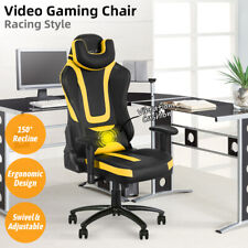 Gaming Racing Chair Ergonomic Office Computer Desk Seat Recliner Chair Swivel Us