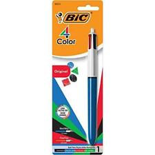 Bic Medium Point Ball Pen 4 Colors Assorted Ink 1 Per 1 Count Assorted