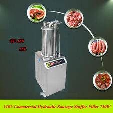 110v 750w Commercial Hydraulic Sausage Stuffer Filler Stainless Steel Sf 150