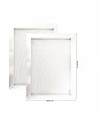 2 Pack Aluminum Silk Screen Printing Screens 12 X 16 Inch Frame 110 White Mesh