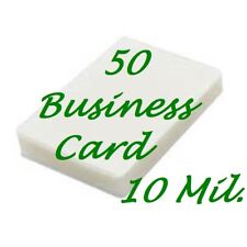 50 Business Card 10 Mil Laminating Pouches Laminator Sheets 2 14 X 3 34