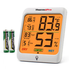 Digital Indoor Thermometer Hygrometer Back Light Home Temperature Humidity Meter