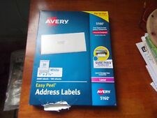 Avery Easy Peel Mailing Address Labels Laser 1 X 2 58 White 3000box 5160