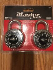 New Listingmaster Lock 1500t Locker Lock Combination Padlock 2 Pack Black