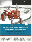 Ih Farmall Cub 1947 Introductory Brochure 40 Pages Implements Plows Planters Etc
