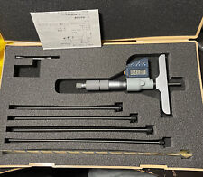 Mitutoyo Digital Depth Micrometer 329 711 30 0 6 Interchangeable Rod