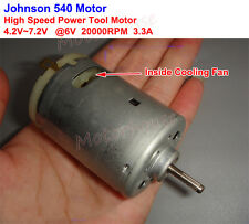 Dc 6v 20000rpm High Speed Fan Power Electric Drill Tools Johnson Rs 540 Motor