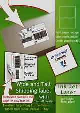 100 Xl Click Ship Labels With Tear Off Receipt Fits All Online Postage Usa