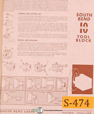 South Bend 10 10 In One Lathe 156 Page Parts And Accessories Manual 1979