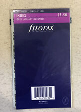 Filofax Personal Organizer Index Grey January December