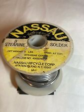 Roll Of Nassau B Stearine Core Solder Spec At 7241 3lb 01oz