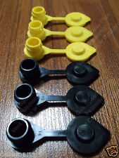 6 Vent Caps Black Amp Yellow Gas Plug Fuel Can Gallon Midwest Blitz Wedco Scepter