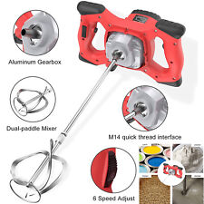 2100w Portable Electric Concrete Cement Mixer Drywall Mortar Handheld 6 Speed