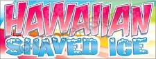 4x10 Hawaiian Shaved Ice Banner Xl Signs Snow Cones Sno Concessions Stand Fair