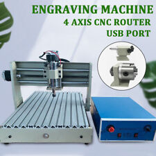 Usb 4 Axis Cnc 3040 Router Engraver Milling Engraving Machine Desktop Engraving